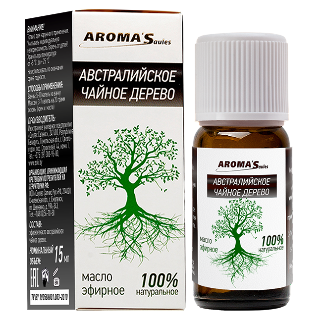Масло эфирное натуральное Австралийское чайное дерево, 15 мл