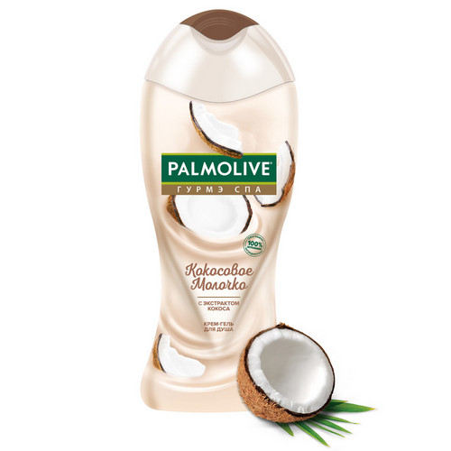 Крем-гель для душа Palmolive Гурмэ СПА Кокосовое Молочко, с экстрактом Кокоса, 250 мл