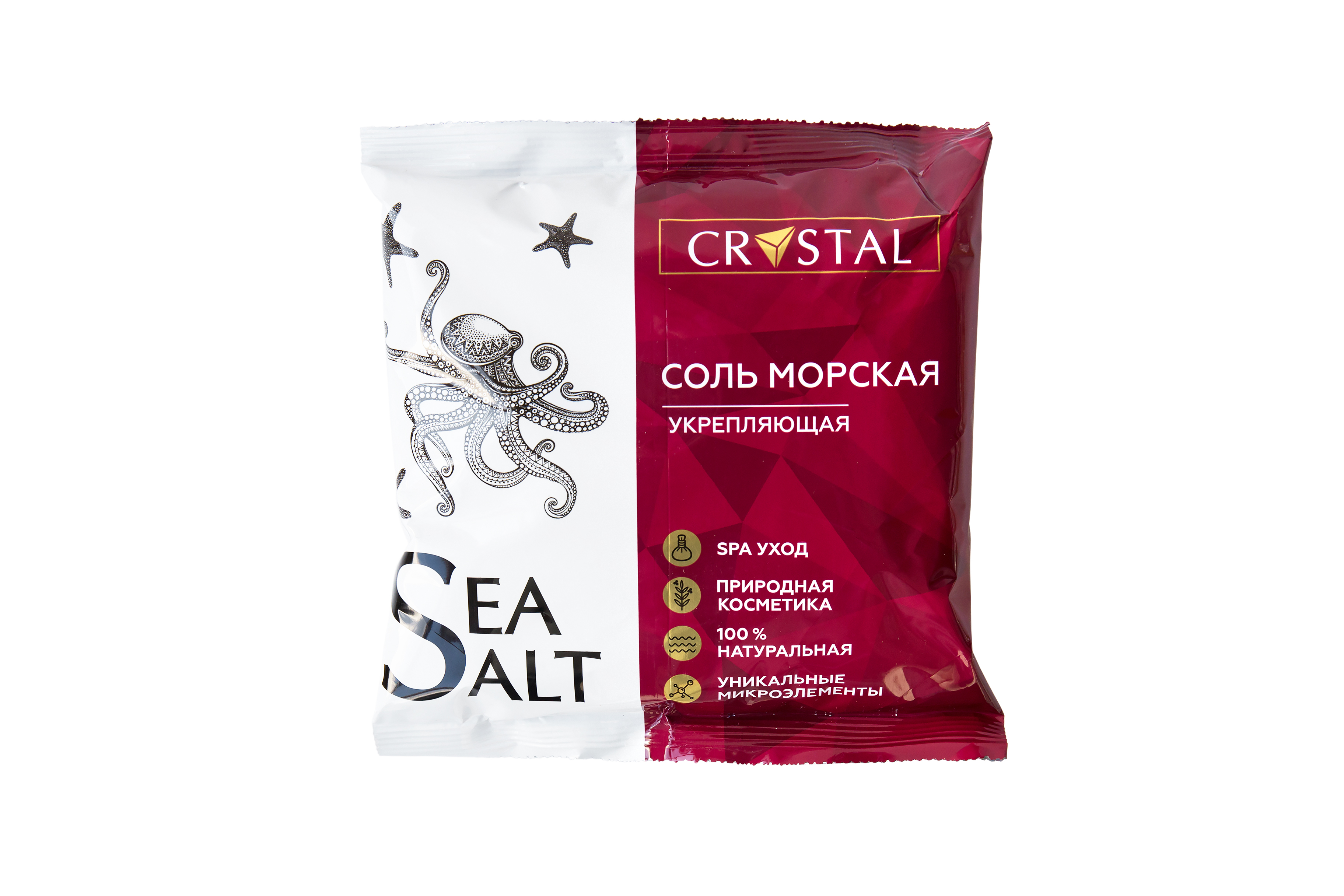 Соль косметическая CRYSTAL "Морская природная с композицией эфирных масел" Укрепляющая, 1 кг