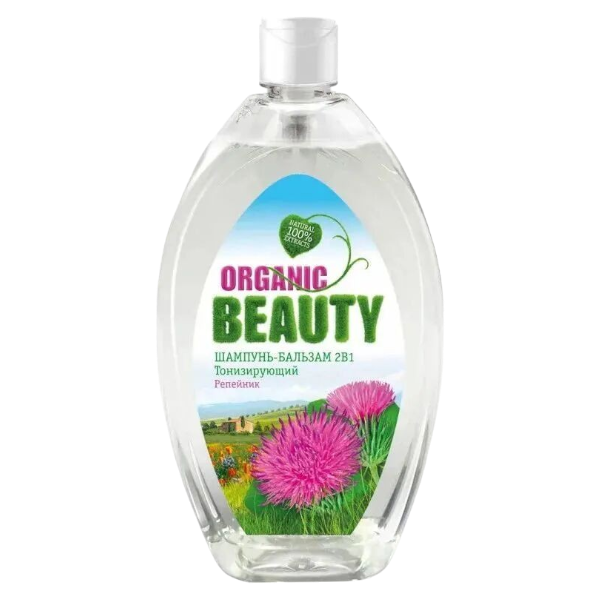 Organic Beauty Шампунь-бальзам для волос 2в1 Тонизирующий 2021, 1000 мл