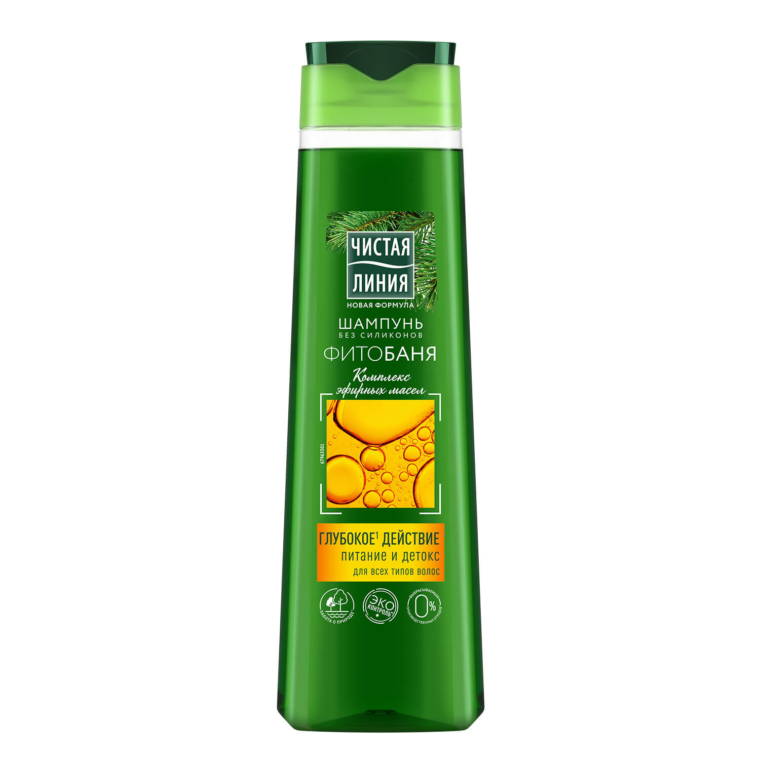 Шампунь Чистая Линия ФИТОбаня для всех типов волос, 400 мл