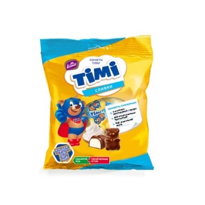 Конфеты Тими сливки фас. 155г (18шт)