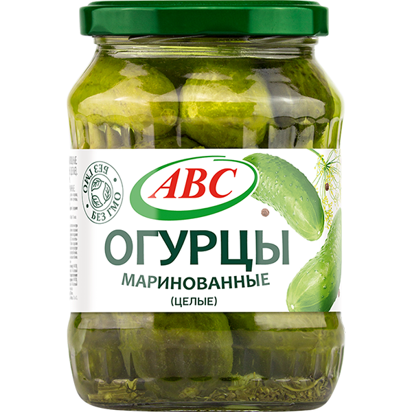 Огурцы маринованные (целые).Сорт высший.680г