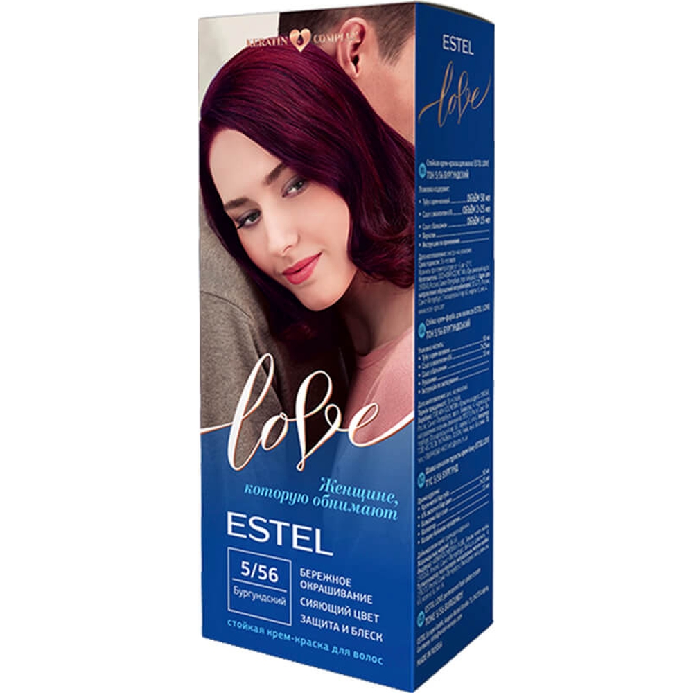 Крем-краска для волос ESTEL LOVE, тон 5/56 бургундский