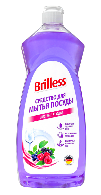 Средство для мытья посуды "Brilless" Лесные ягоды, 1 л