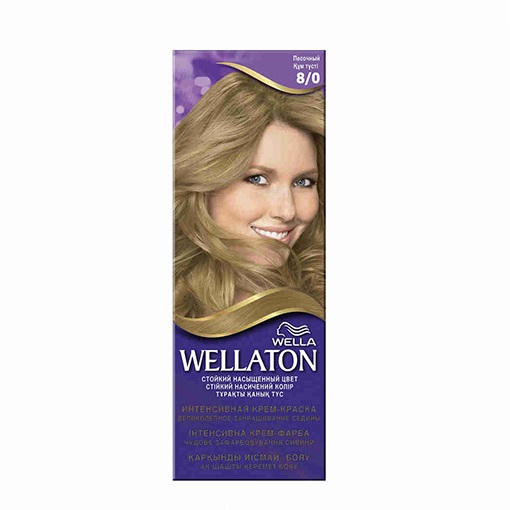 Веллатон / Wellaton Intense - Крем-краска для волос тон 8/0