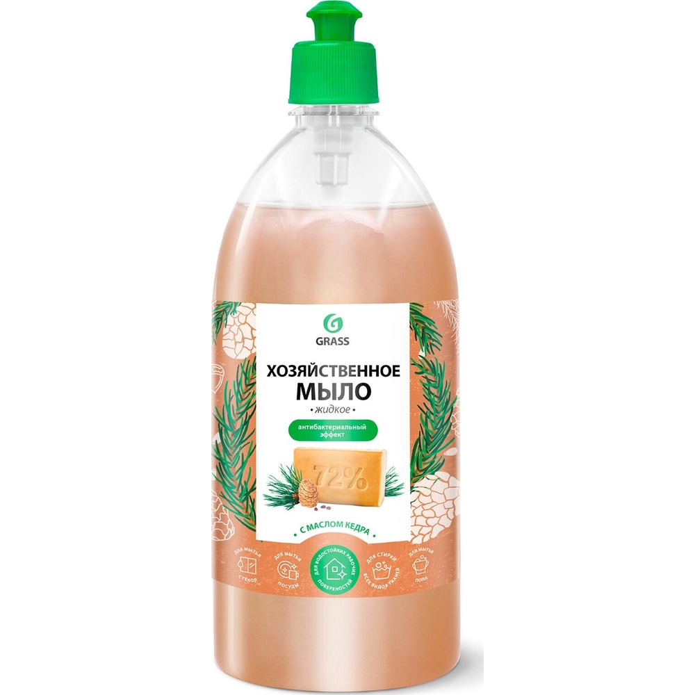 ГРАСС Хоз. мыло ЖИДКОЕ с маслом кедра 1000 мл 