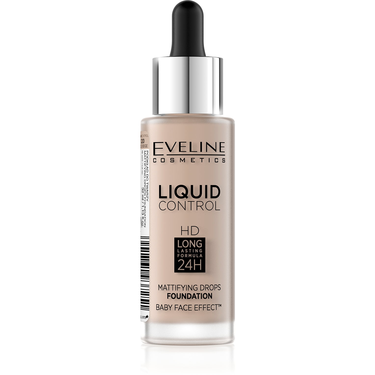 EVL Инновационная жидкая тональная основа №020 - ROSE BEIGE серии LIQUID CONTROL, 32 мл