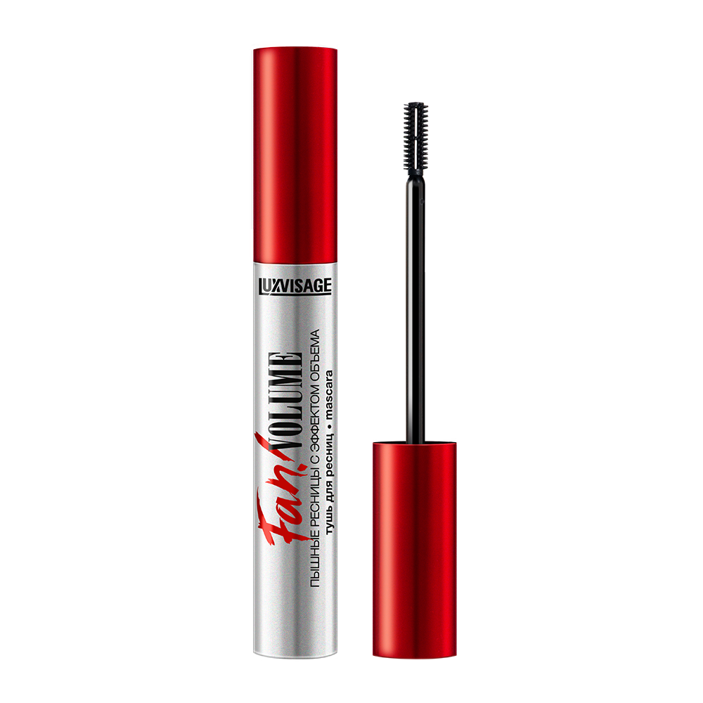 Тушь для ресниц LUXVISAGE Fan! VOLUME пышные ресницы с эффектом объема черная 8 г