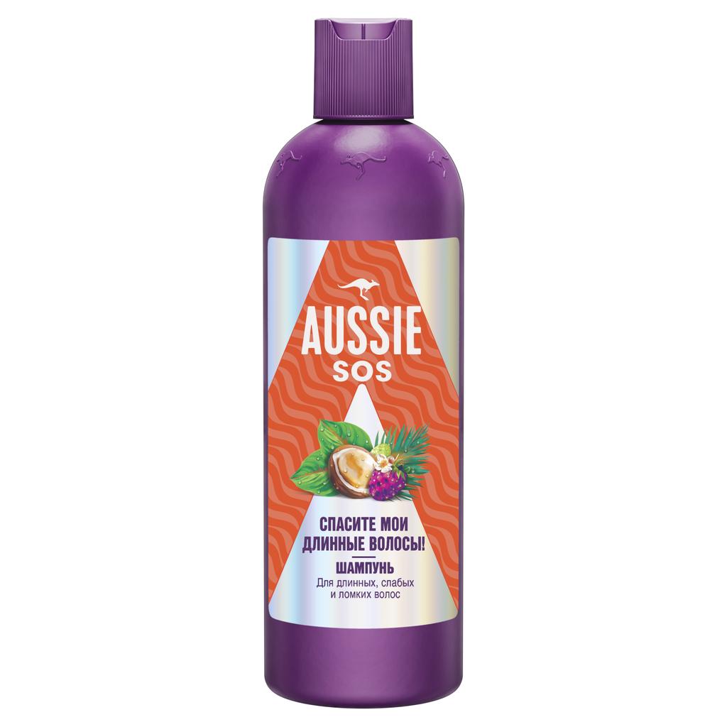 Шампунь AUSSIE SOS для поврежденных длинных волос с австралийскими суперфудами 290 мл