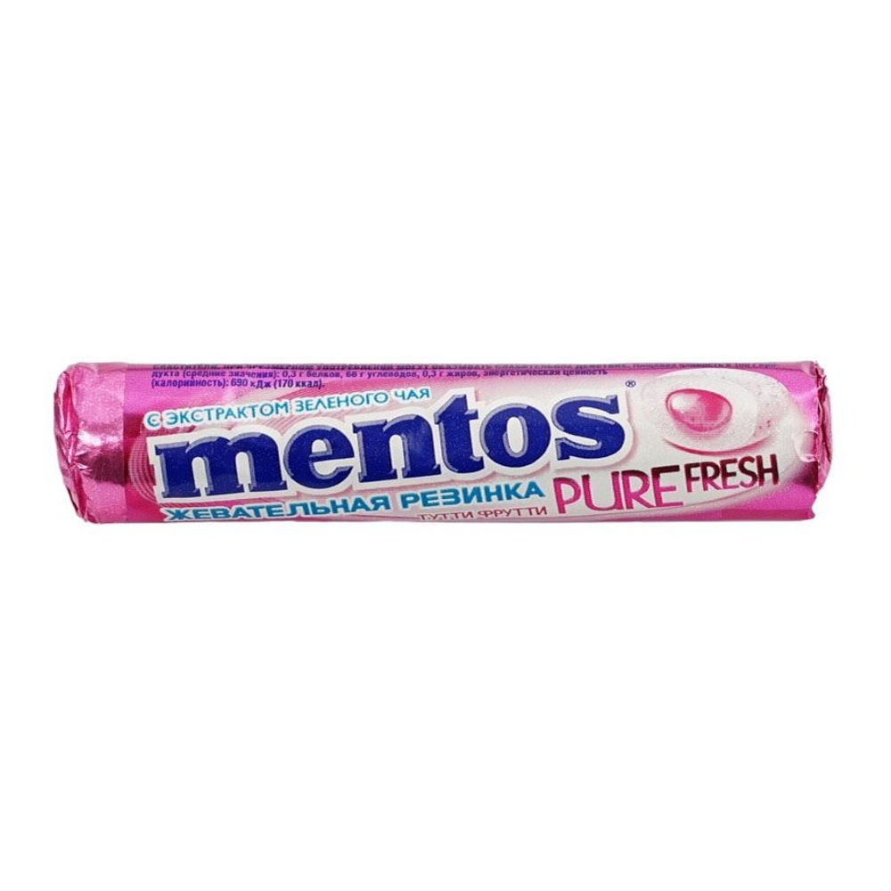 Жевательная резинка Mentos Pure Fresh «Тутти-Фрутти», 15,5 г.