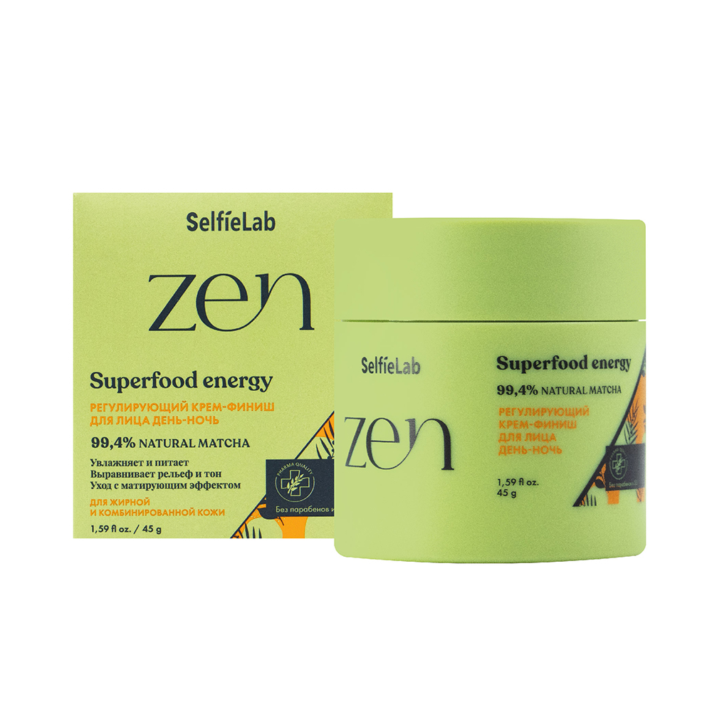 Регулирующий крем-финиш для лица день-ночь ZEN