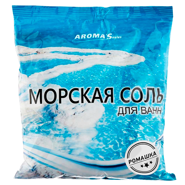 Соль морская для ванн с экстрактом ромашки, 1 кг