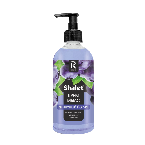 SHALET Жидкое крем-мыло увлажняющее "Черничный йогурт" 500мл 