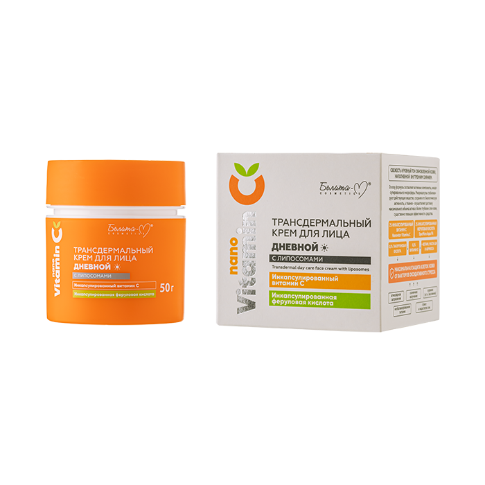 Трансдермальный крем для лица дневной с липосомами серии nanoVitamin C 50 г