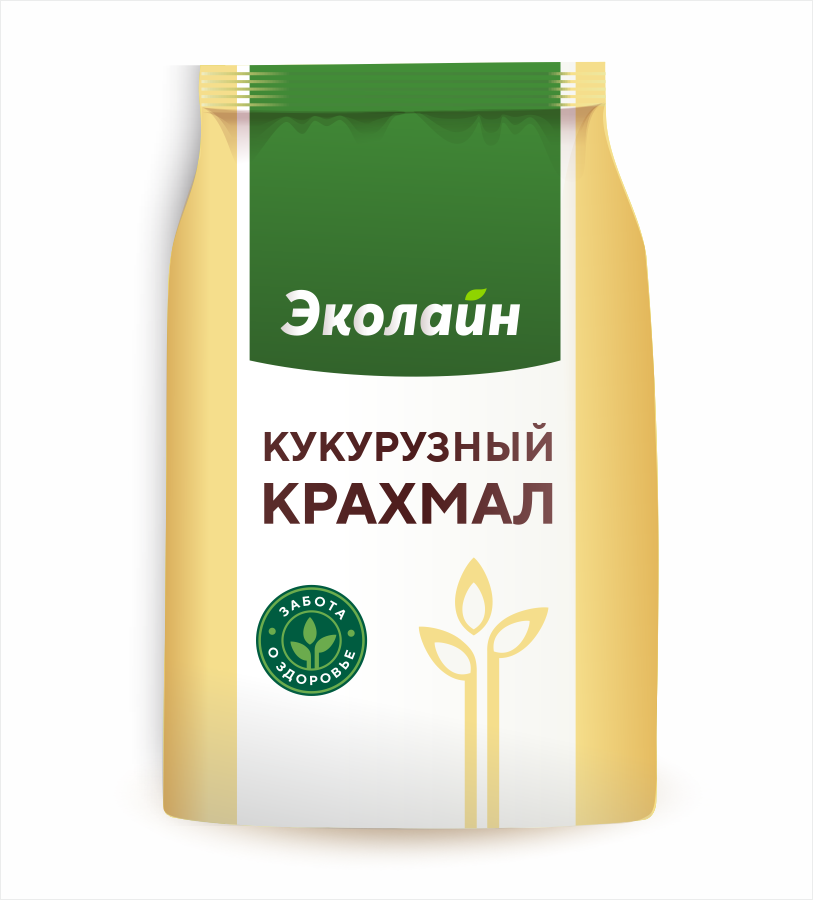 Крахмал кукурузный "Эколайн" new фас. 0,5 кг, РБ (12)