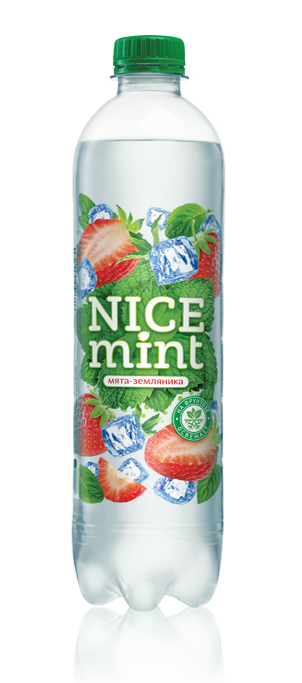 Напиток безалк. газ. "NICE mint с ароматом мяты и земляники" 0,53 л. ПЭТ РБ