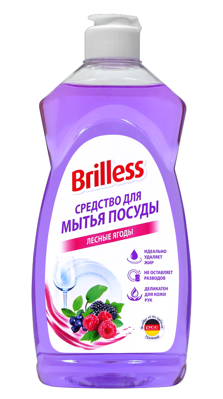 Средство для мытья посуды "Brilless" Лесные ягоды, 500 мл
