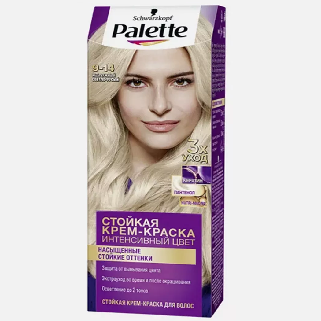 PALETTE/Палетт Крем-краска д/волос стойк. Интен. цв. 9-14 Жемчужный светло-русый, 110 мл