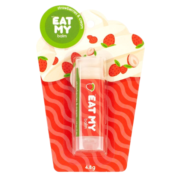 EAT MY бальзам для губ "Земляника со сливками"