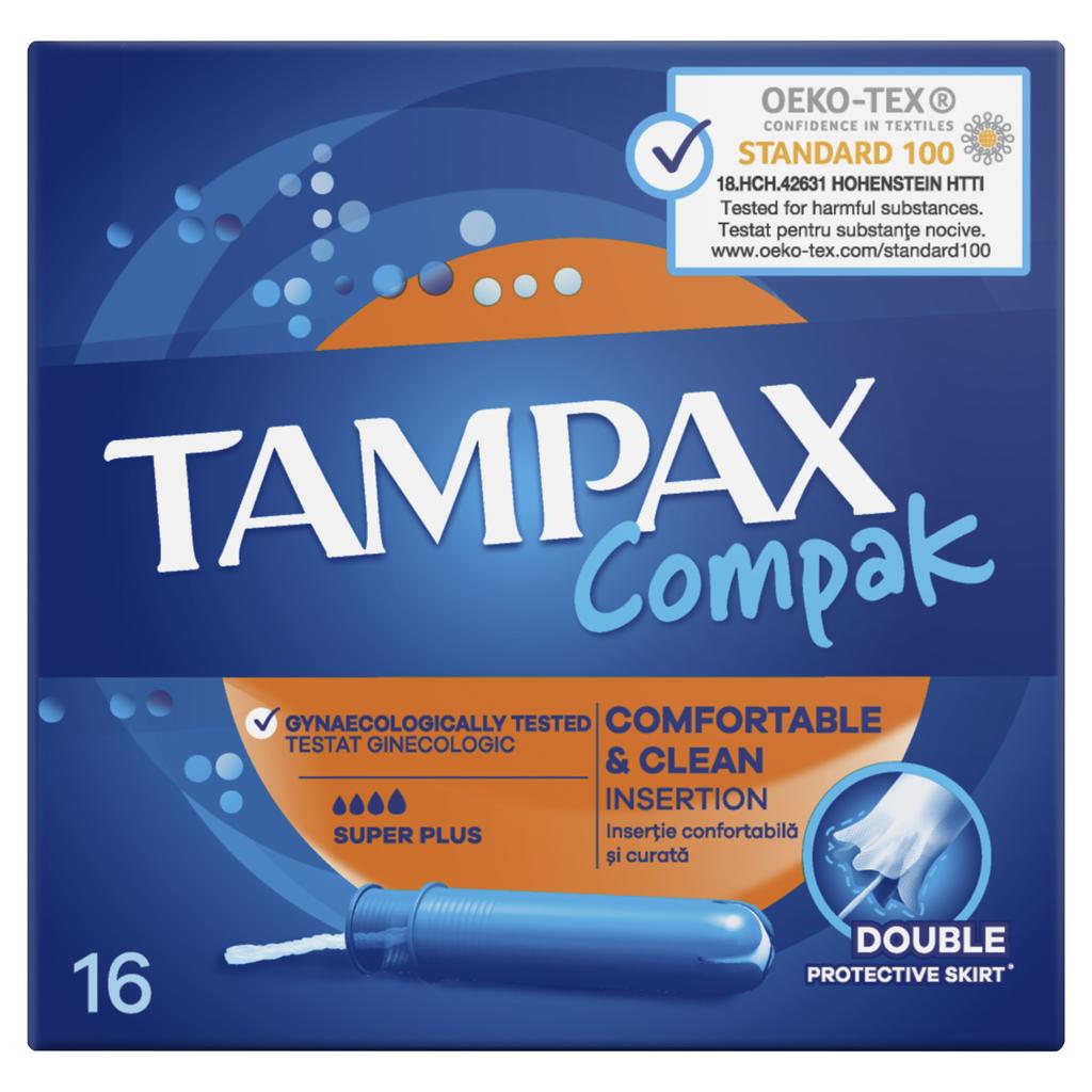 Тампоны с аппликатором Tampax Compak Super Plus 16 шт