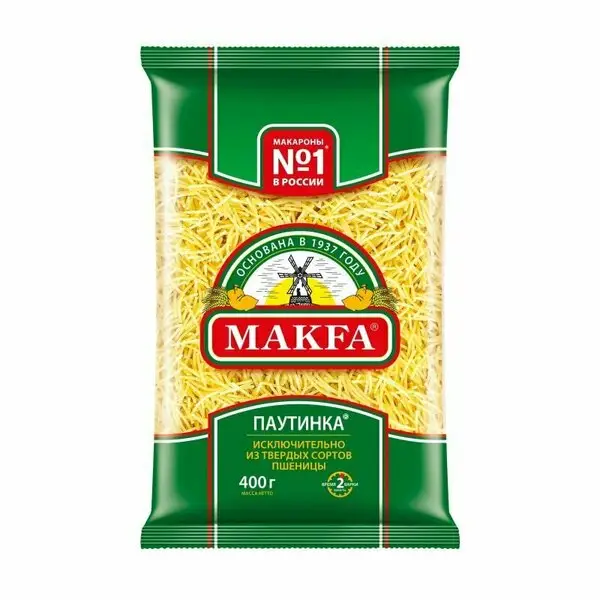 Макаронные изделия Макфа Вермишель Паутинка, 400 г