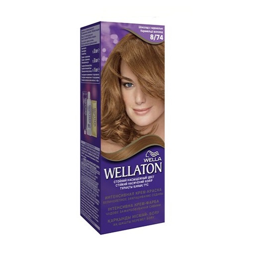 Веллатон / Wellaton Intense - Крем-краска для волос тон 8/74 