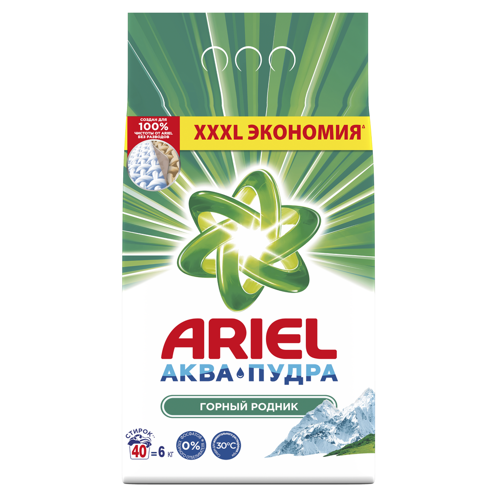 Стиральный порошок Ariel Горный родник  6 кг