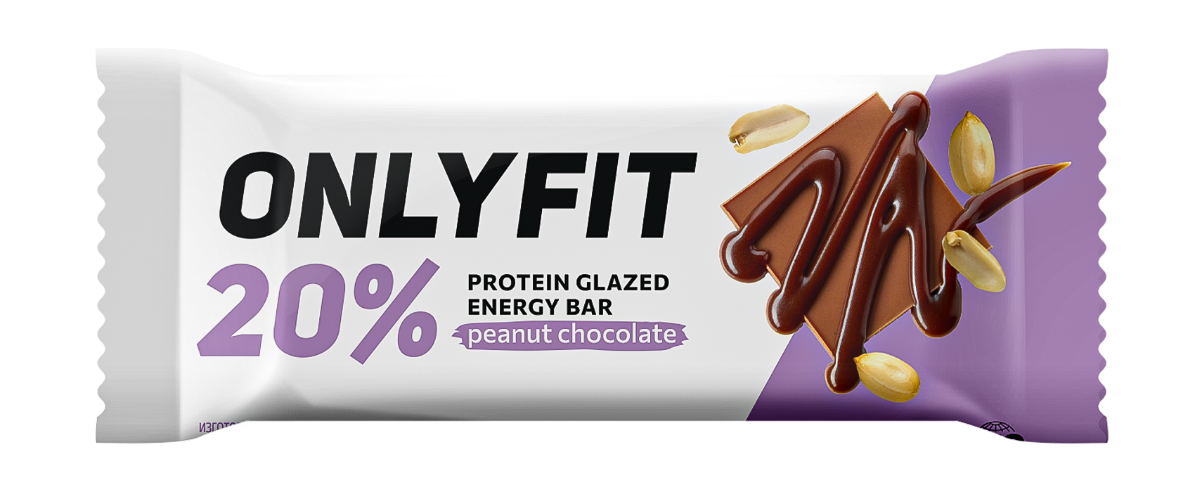 Батончик  глазированный «Арахис шоколад», 40г. Код 726