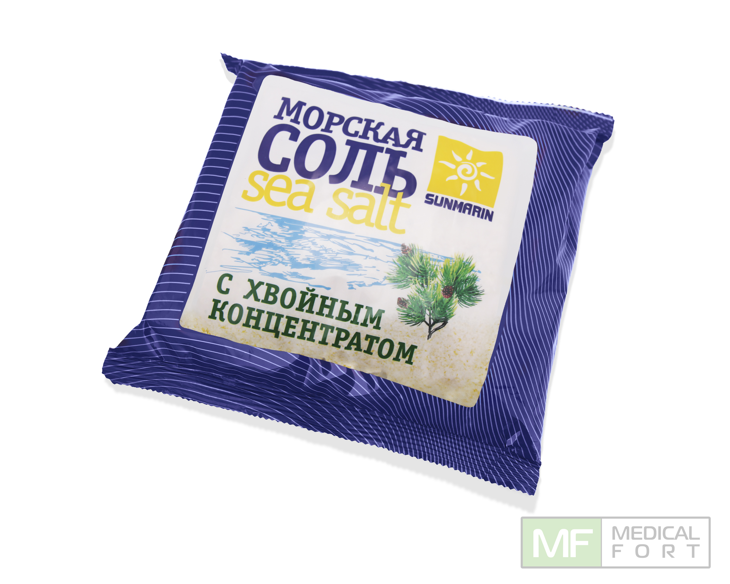 Соль морская природная SUNMARIN с хвойным концентратом, 1 кг
