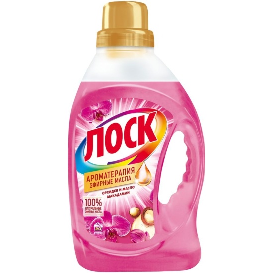 Гель для стирки Losk Ароматерапия Орхидея и масло макадами, 1,46 л
