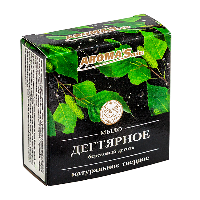 Мыло твердое натуральное "Дегтярное", 80 гр., РБ