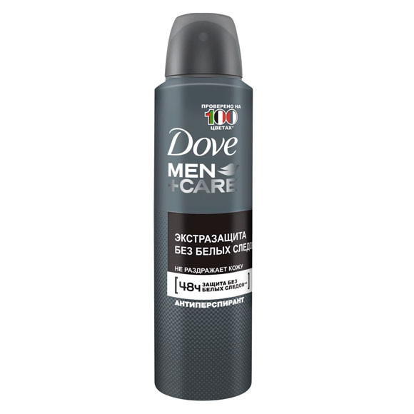 Антиперспирант-дезодорант аэрозоль Dove MEN+CARE  ЭКСТРАЗАЩИТА БЕЗ БЕЛЫХ СЛЕДОВ,  200  мл