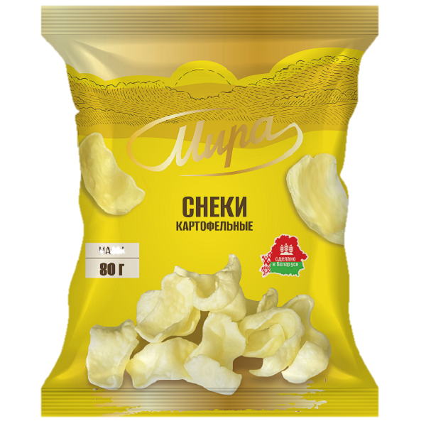 Снеки картофельные МИРА классические, 80 г