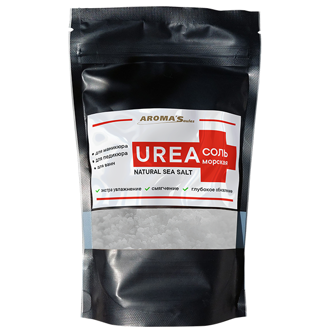 Соль "UREA" морская для маникюра, педикюра и ванн, 400 гр, дойпак