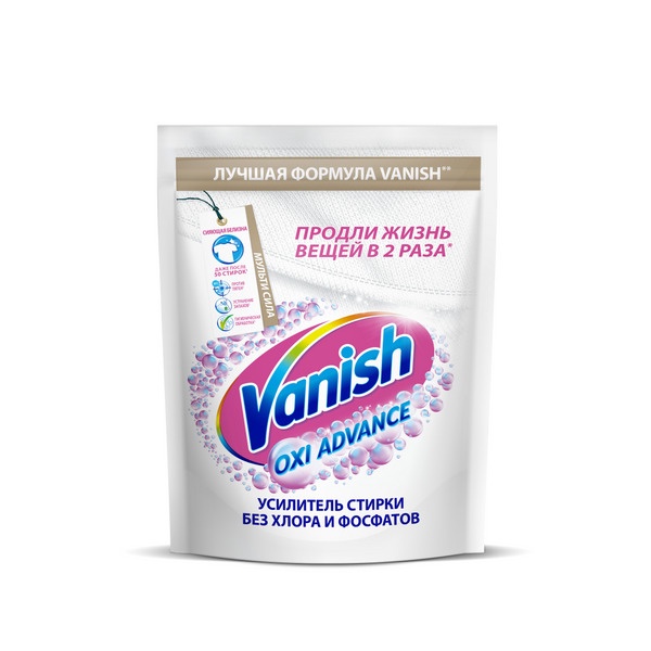 VANISH OXI ADVANCE Пятновыводитель порошкообразный для тканей Crystal White 250г
