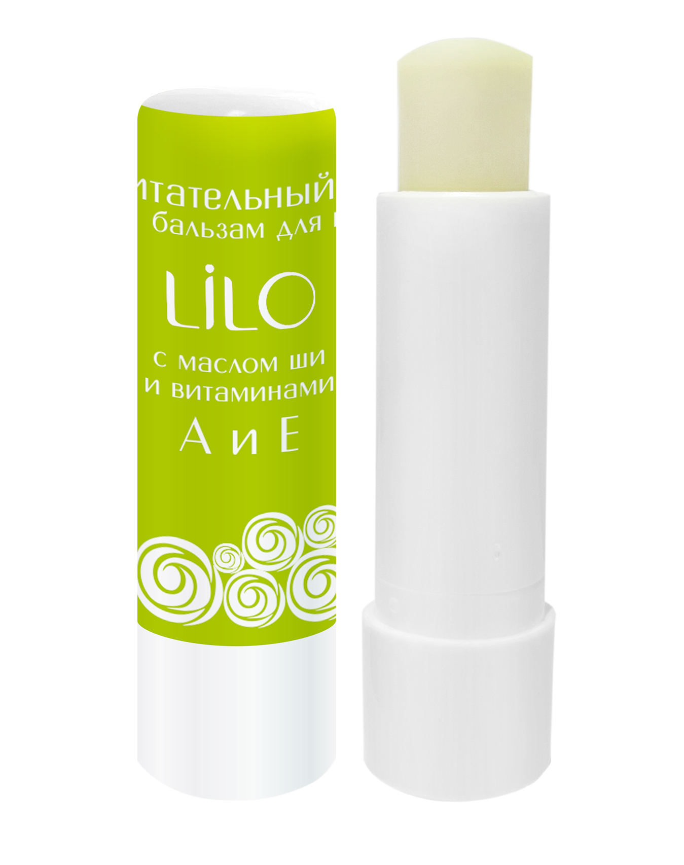 Питательный бальзам для губ LiLo с маслом ши и витаминами А и Е 