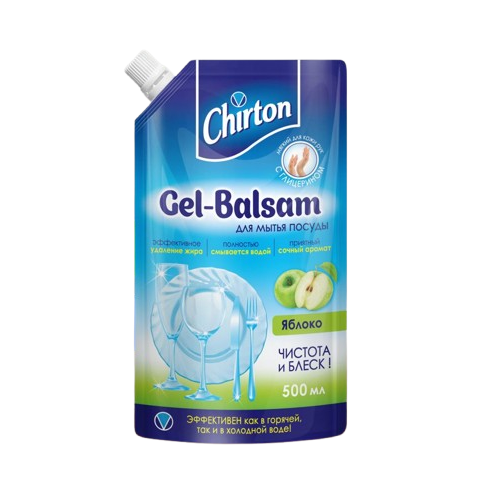 Гель-бальзам Чиртон д/мытья посуды Яблоко 500мл () (9040100452)