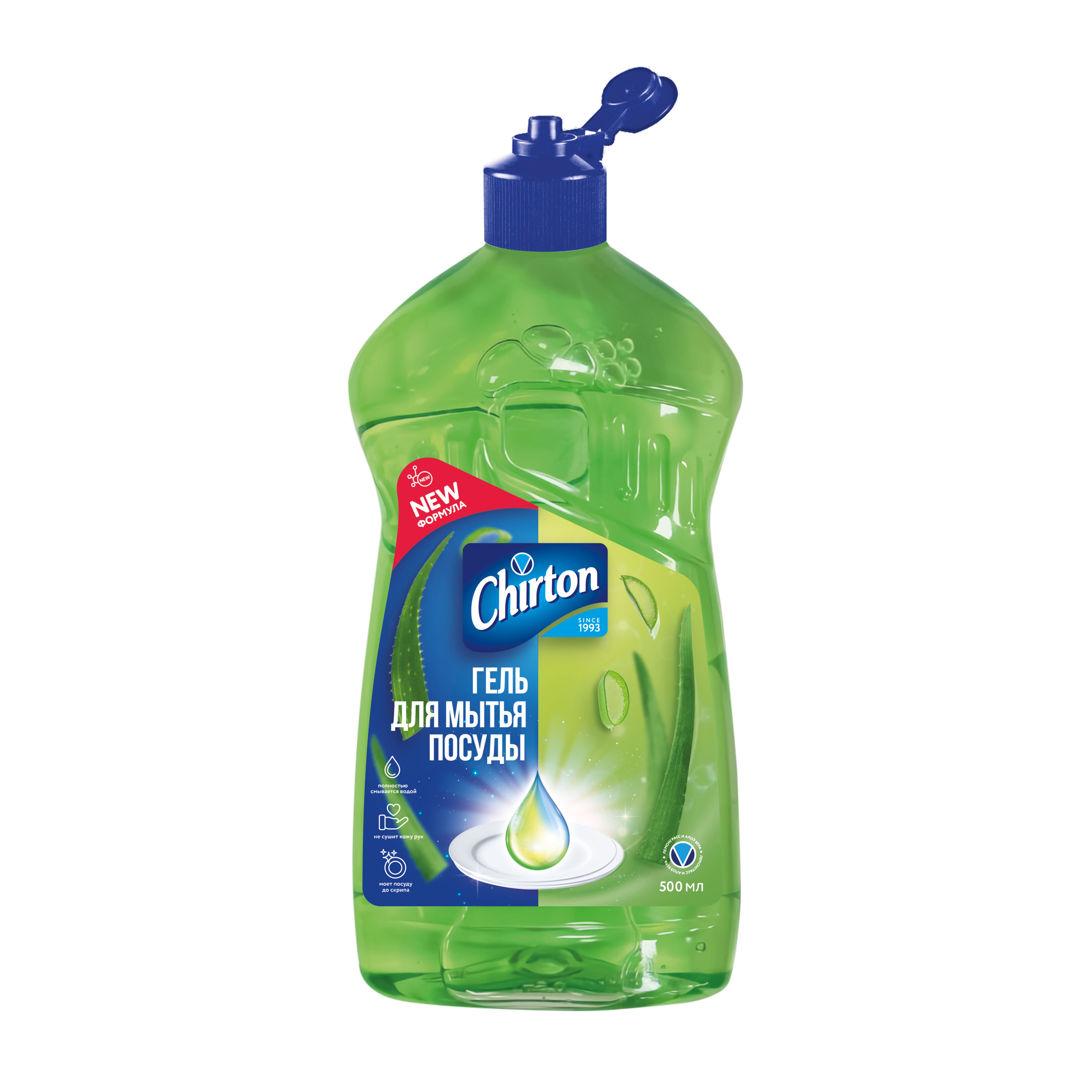 Гель для мытья посуды Чиртон «Лемонграсс и Алоэ вера», 500мл*
