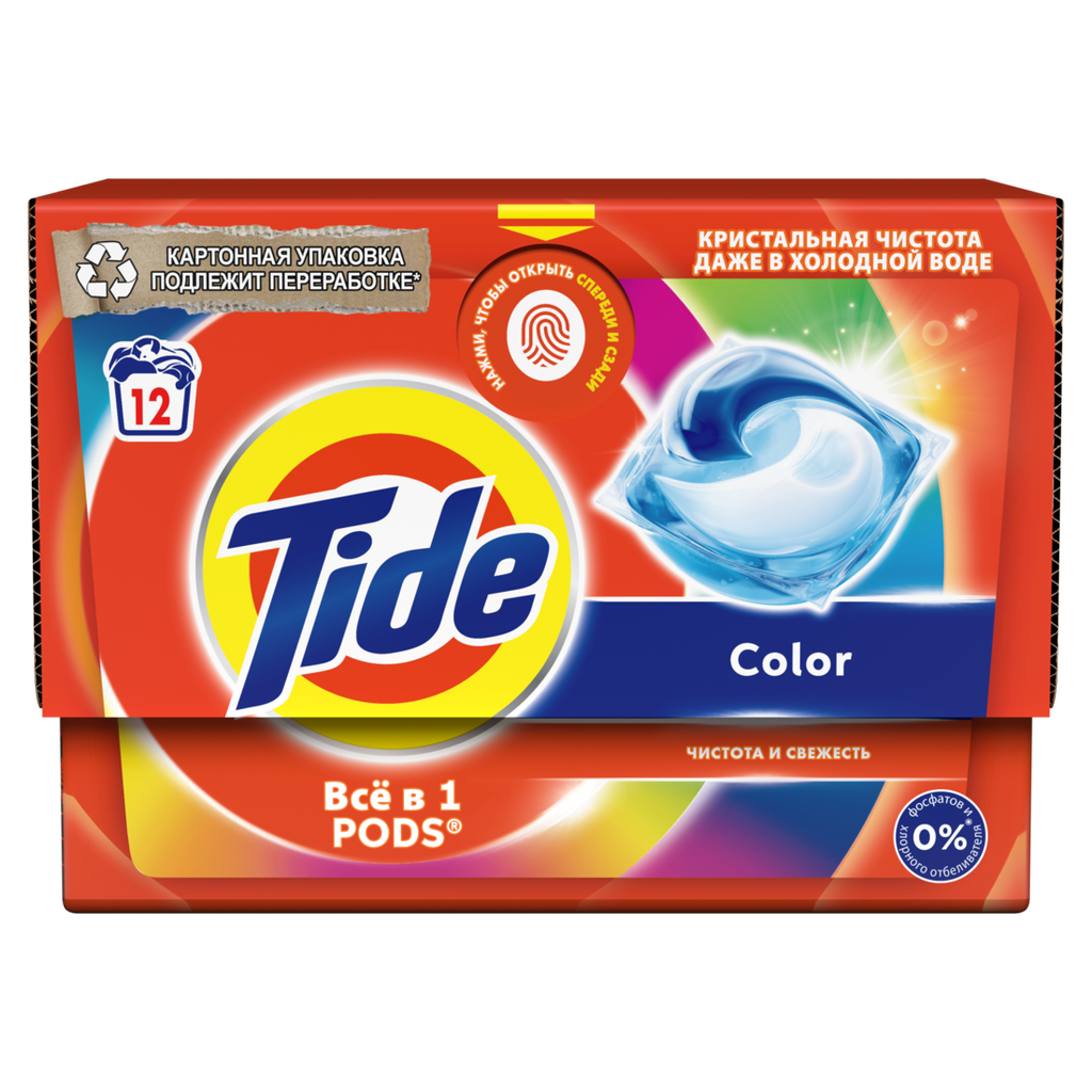 Капсулы для стирки белья Tide Color 12 шт