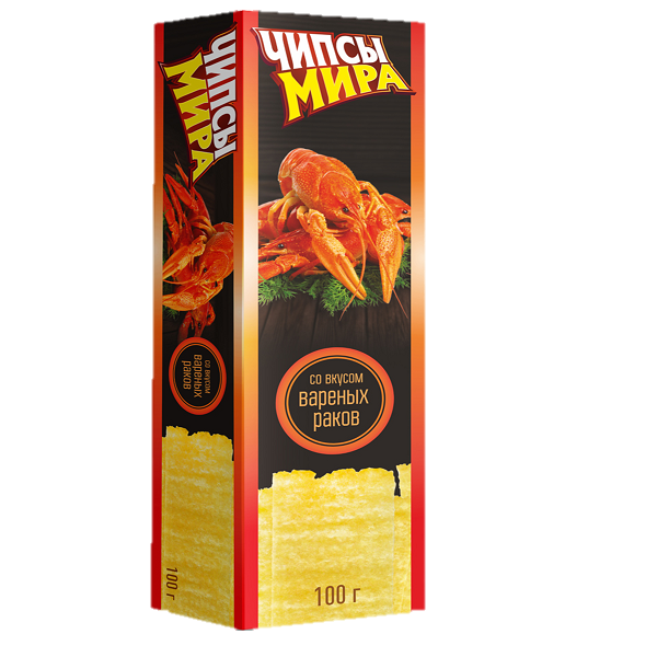 Чипсы "Мира" со вкусом вареных раков 100г
