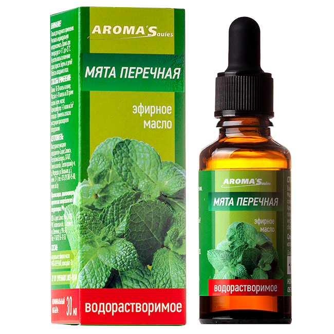 МЯТА ПЕРЕЧНАЯ масло  эфирное водорастворимое, 30 мл