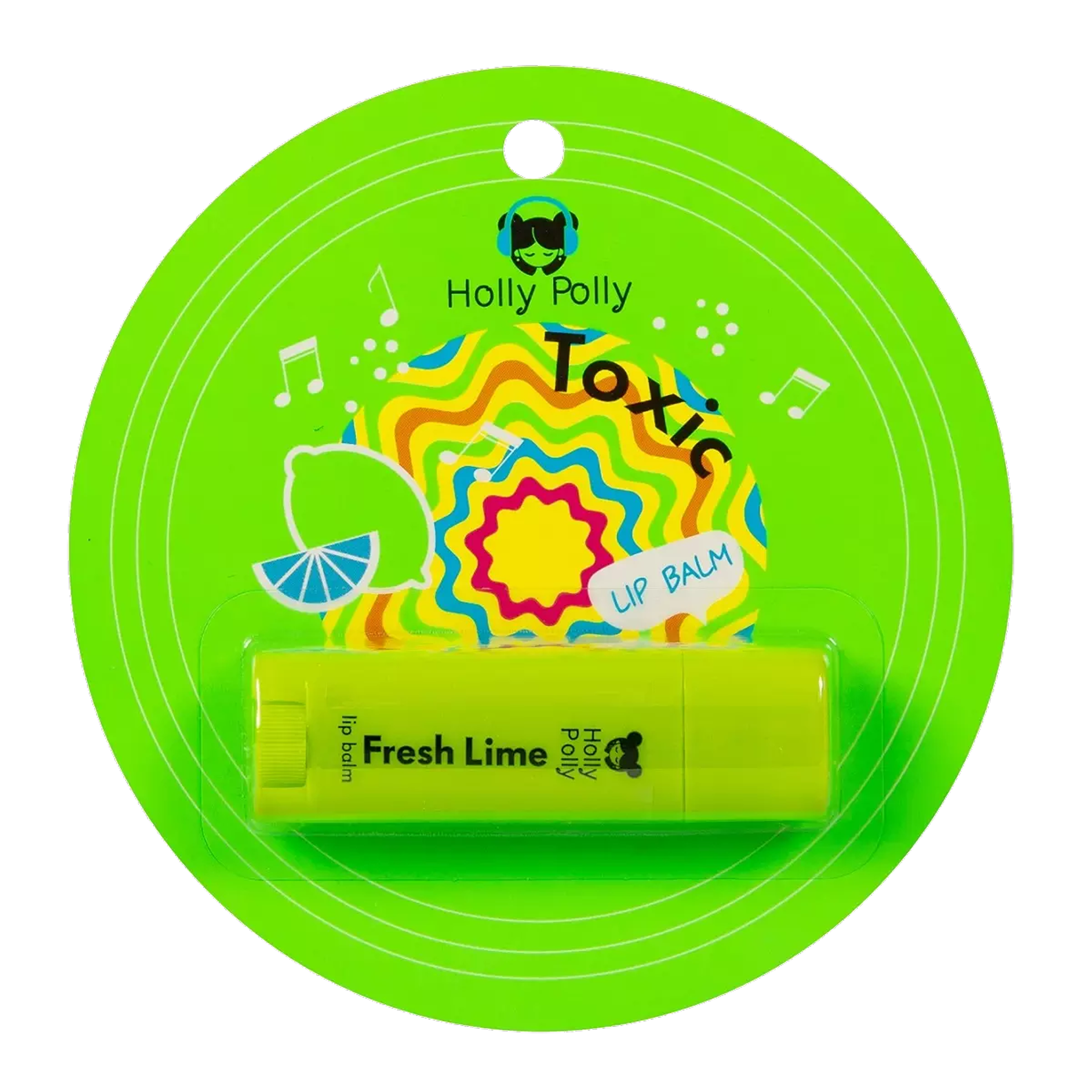 Бальзам для губ Holly Polly Toxic Свежий лайм,4,8г