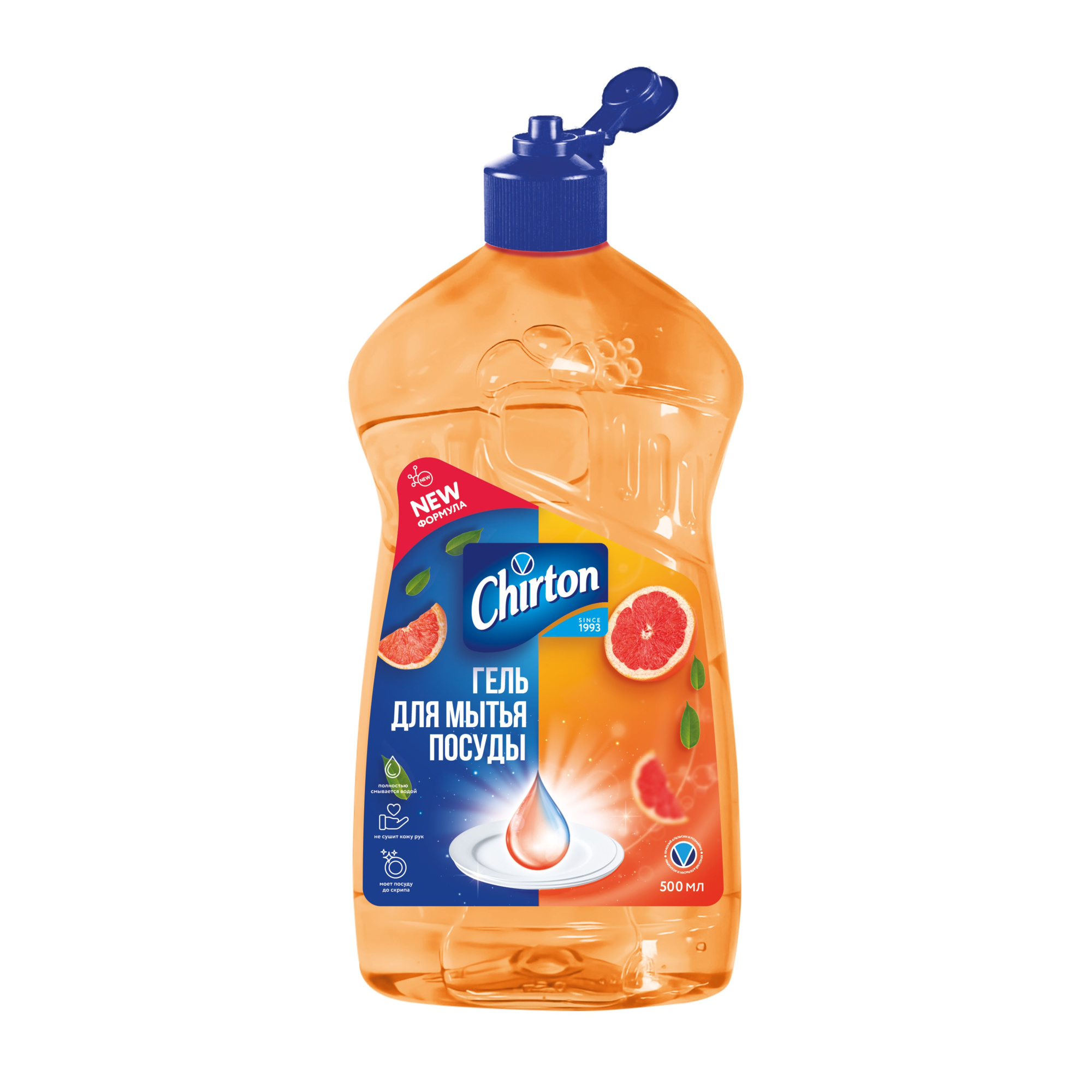 Гель для мытья посуды Чиртон «Красный апельсин и розмарин», 500мл*