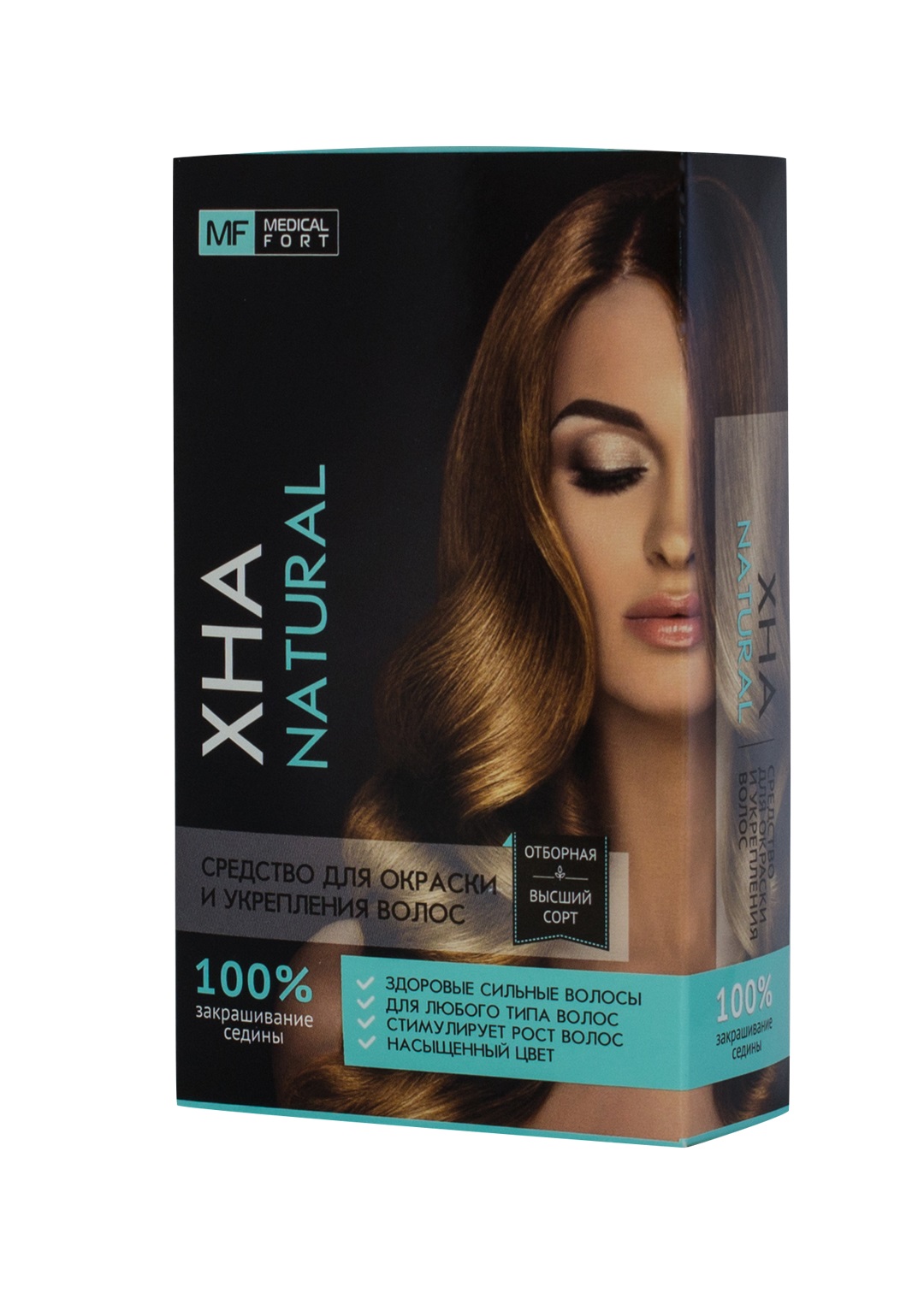 Средство для окраски и укрепления волос Medical Fort Хна натуральная, 100г
