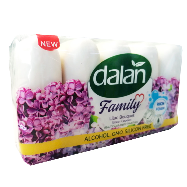 DALAN Family Мыло туалетное 5*75г Букет сирени