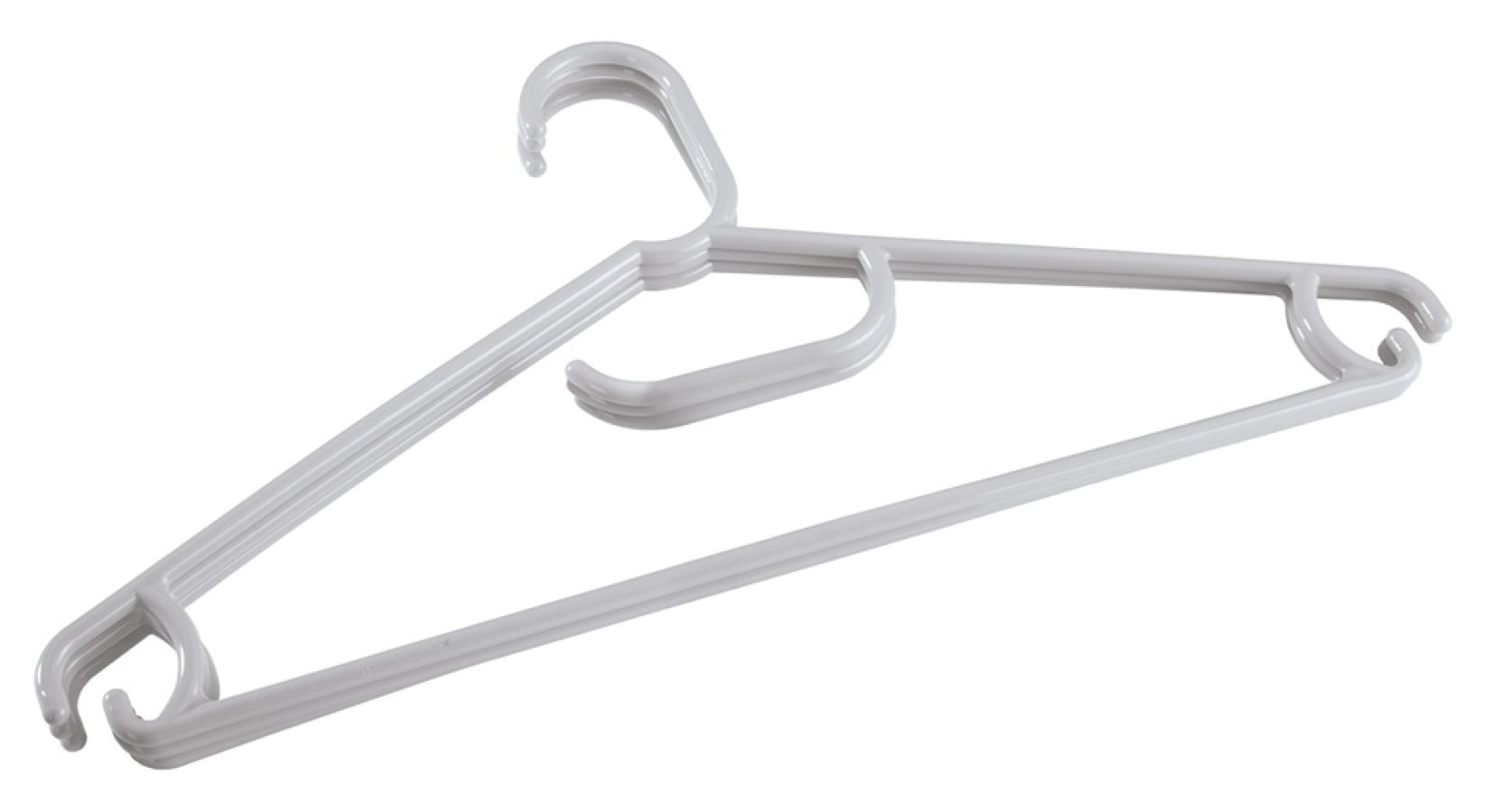 431235430 КОМПЛЕКТ ВЕШАЛОК ДЛЯ ЛЕГКОЙ ОДЕЖДЫ Р.48 (3 ШТ) (светло-серый) 4607016813752