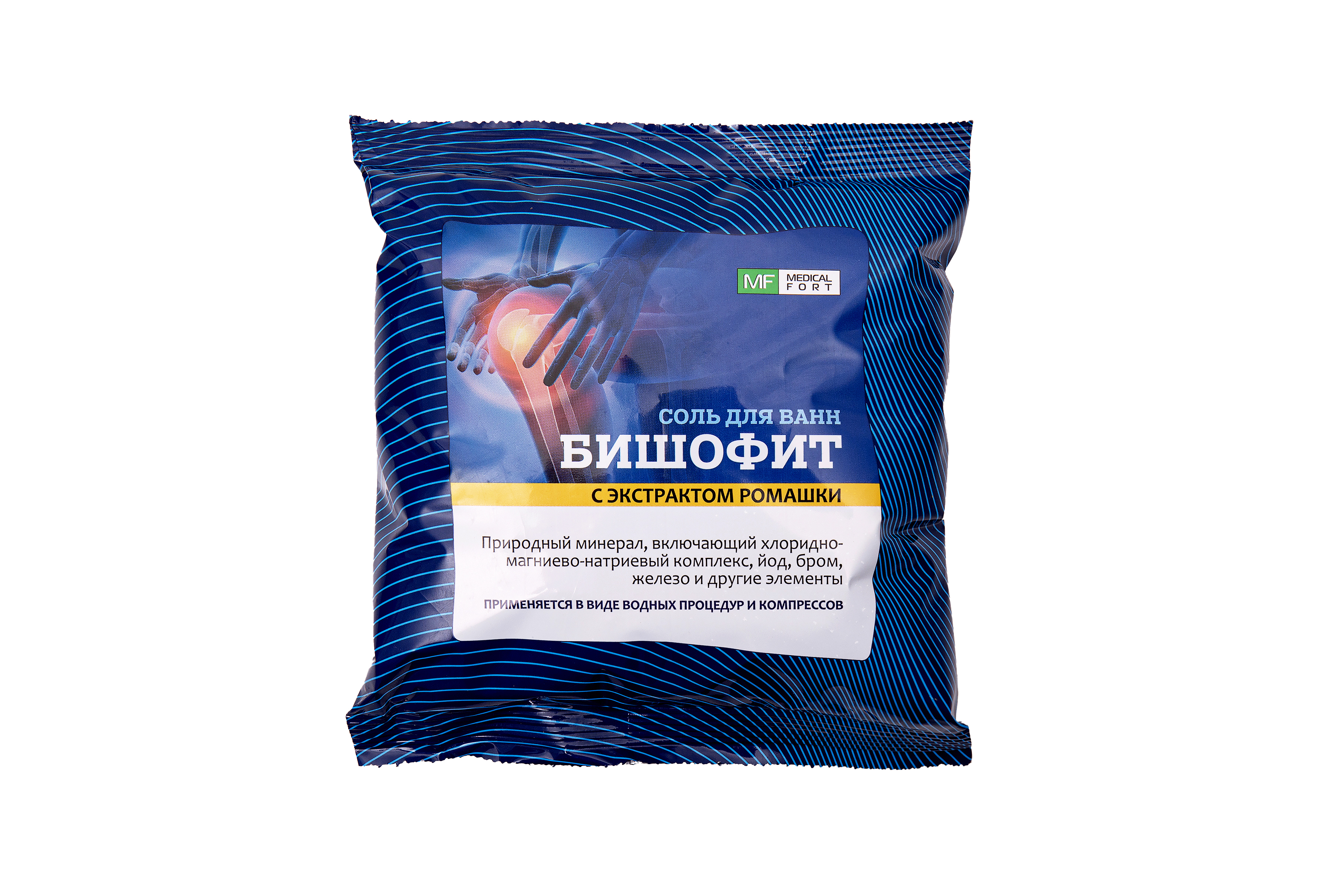 Соль косметическая для ванн "Бишофит" с экстрактом ромашки (КОСМЕТИКА), 0,5кг