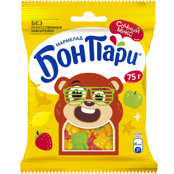 Бон Пари Сласти мордасти  Медведи 75г