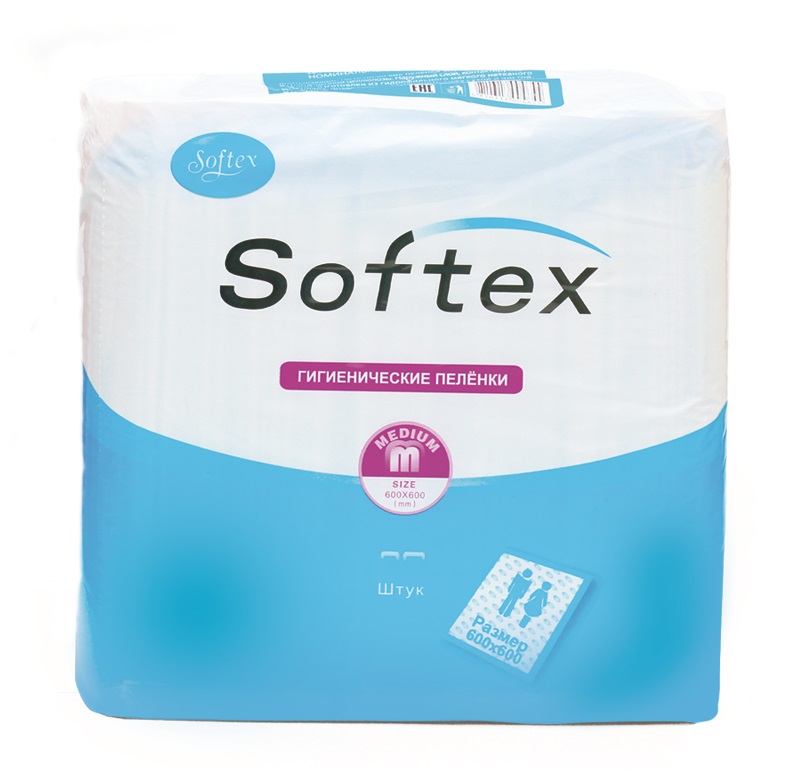 Впитывающие гигиен.пеленки  детские Softex 60х60 №30 St-6630 ТМ "LUXSAN"